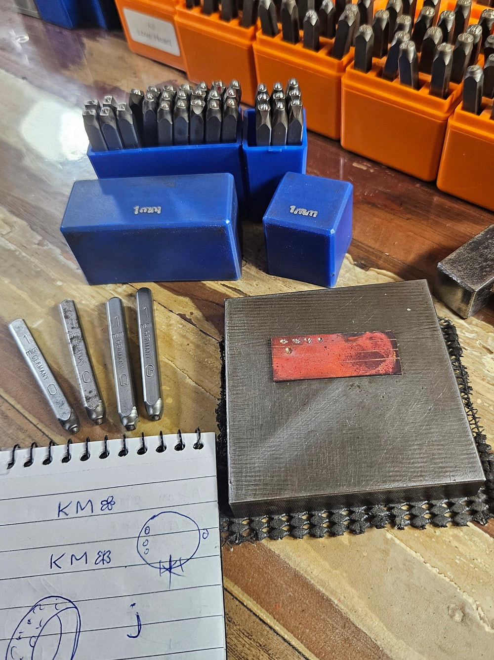 Personal letter and number stamping tools